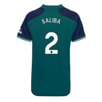 Arsenal William Saliba #2 Tredjetrøje Dame 2023-24 Kortærmet